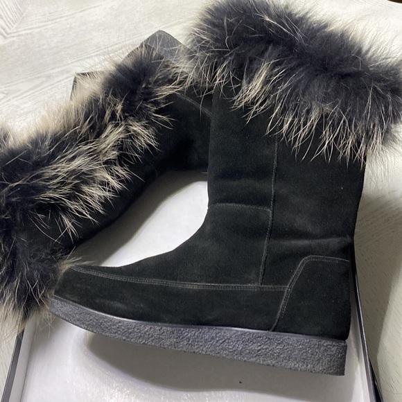Real Fur Calf Winter Boots/Size 8 - Picture 6 of 14